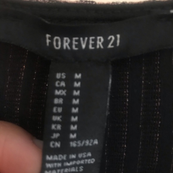 FOREVER 21 Plunge Bodycon Dress Patterned Sz M - Picture 9 of 9